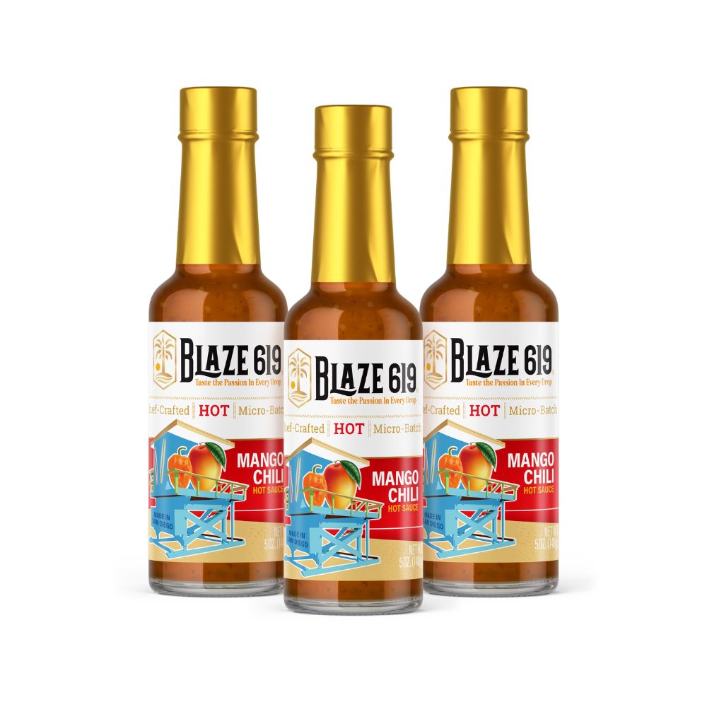 BLAZE 619 Mango Chili Hot Sauce - 5oz - 3-Pack