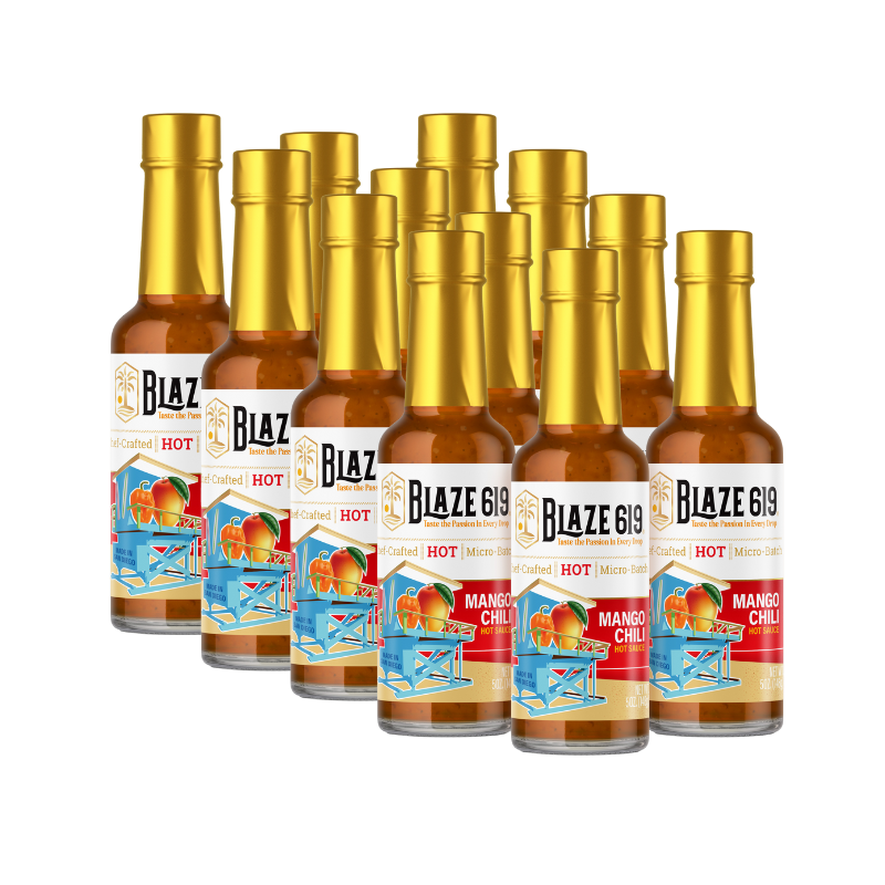 BLAZE 619 Mango Chili Hot Sauce - 5oz. - Case of 12