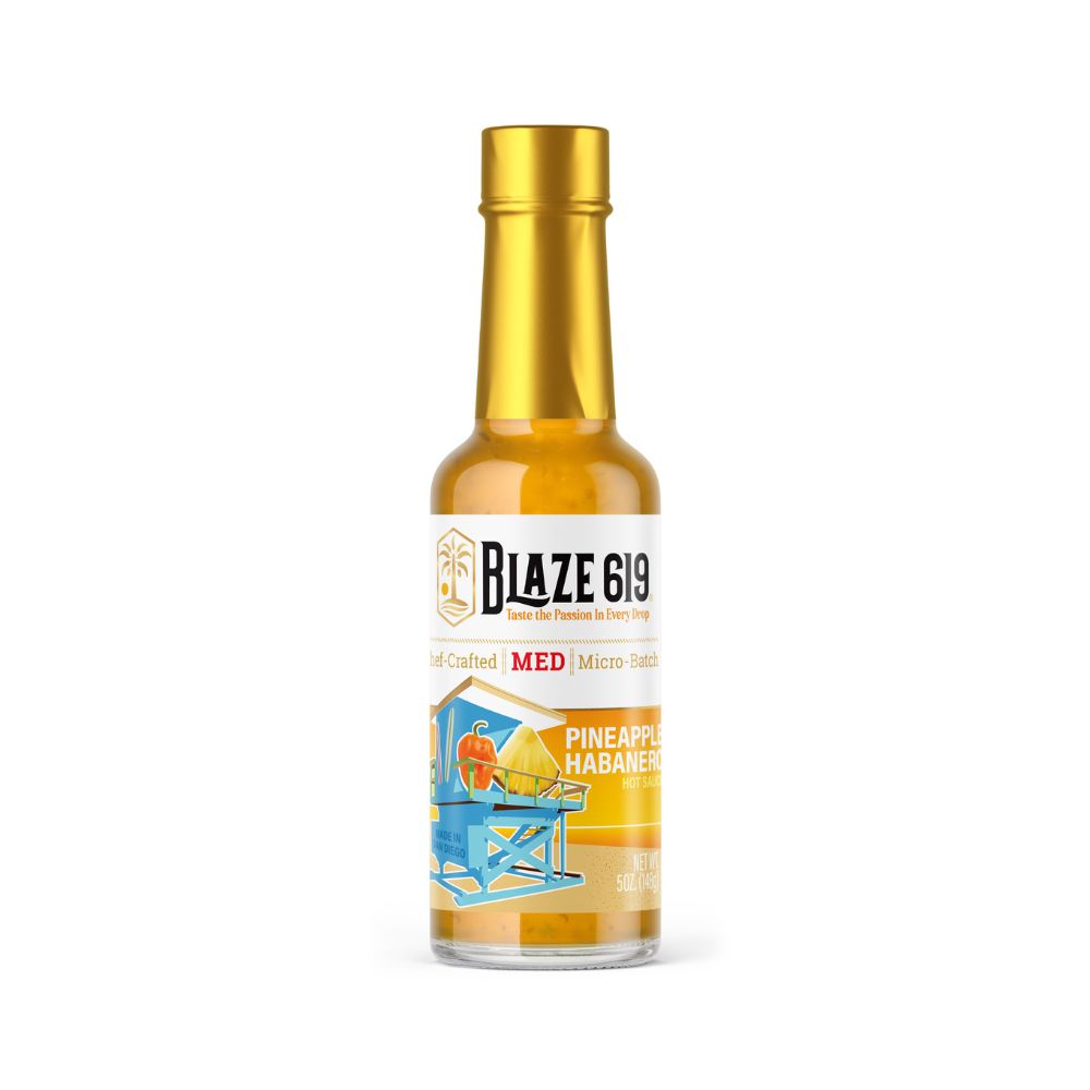 BLAZE 619 Pineapple Habanero Hot Sauce - 5oz - Medium
