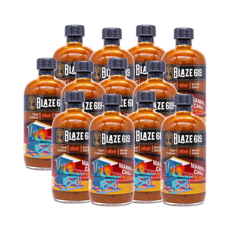 NEW BLAZE 619 Mango Chili Hot Sauce - 8 oz. - Hot