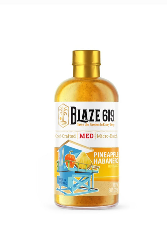 BLAZE 619 Pineapple Habanero Hot Sauce - 8 oz